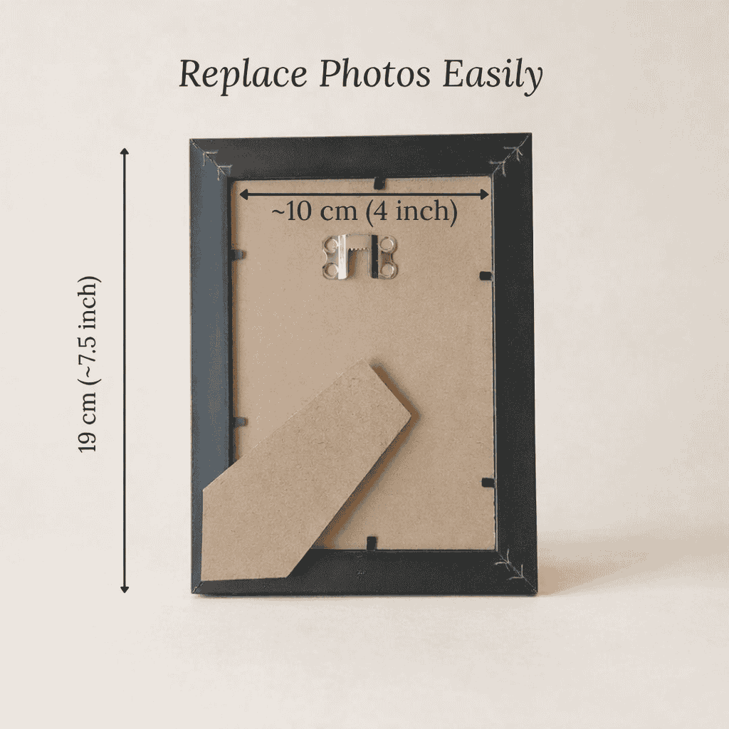 Personalized 4x6 Photo Frame with Printed Photo