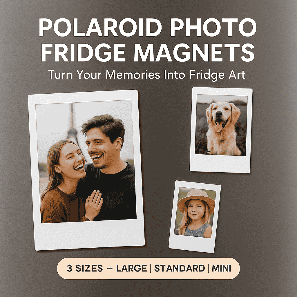 Polaroid Photo Fridge Magnets