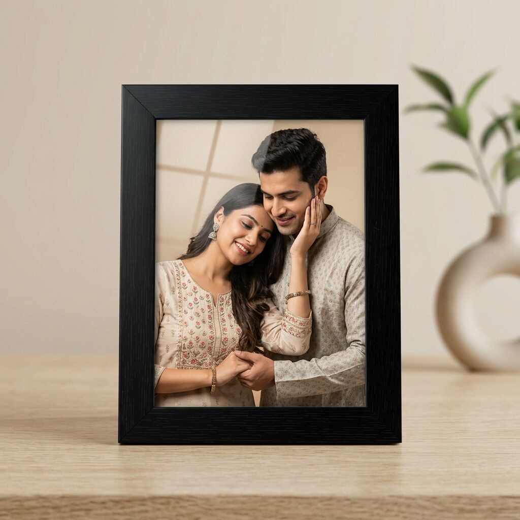 Personalized 4x6 Photo Frame with Printed Photo