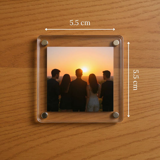 Acrylic Fridge Magnets (Square) - 5.5 CM