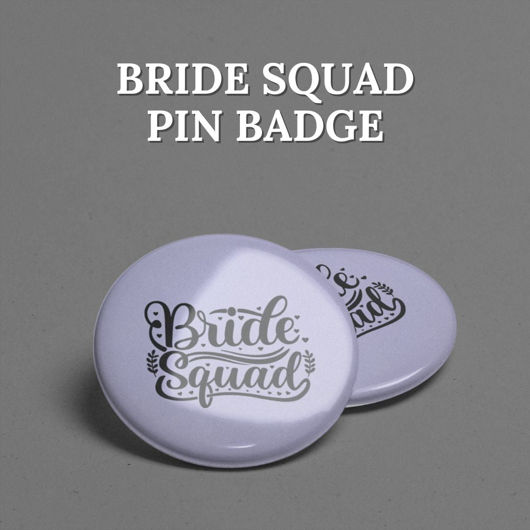Bride Squad Lavender Mist Pin Badge