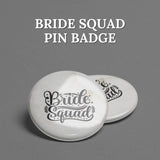 Bride Squad Ivory Pearl Pin Badge