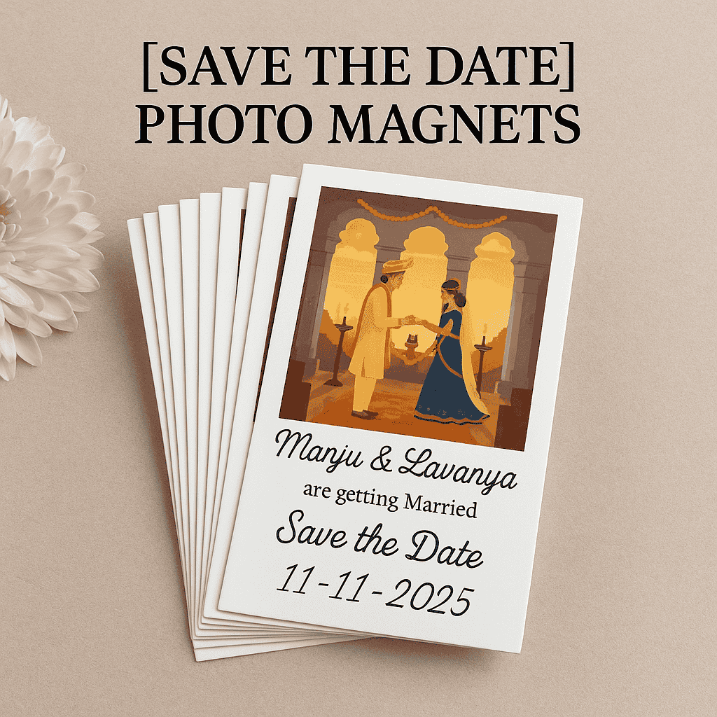 Save the Date Photo Magnets